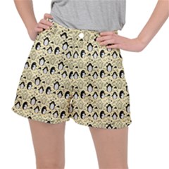 Cute Penguin Love Ripstop Shorts by designsbymallika