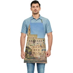 Old Jaffa Cityscape, Israel Kitchen Apron by dflcprintsclothing