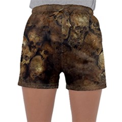 Skull Texture Vintage Sleepwear Shorts by Alisyart