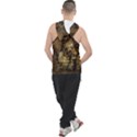 Skull Texture Vintage Men s Sleeveless Hoodie View2