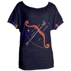 Zodiak Sagittarius Horoscope Sign Star Women s Oversized Tee by Alisyart