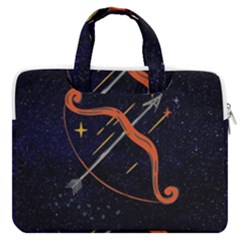 Zodiak Sagittarius Horoscope Sign Star Double Pocket Laptop Bag