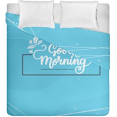 Background Good Morning Duvet Cover Double Side (king Size) by Alisyart