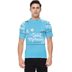 Background Good Morning Men s Short Sleeve Rash Guard