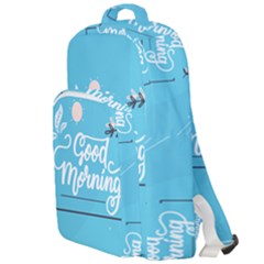 Background Good Morning Double Compartment Backpack by Alisyart