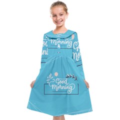 Background Good Morning Kids  Midi Sailor Dress