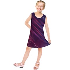 Illustrations Space Purple Kids  Tunic Dress