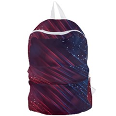 Illustrations Space Purple Foldable Lightweight Backpack