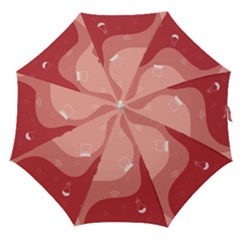 Online Woman Beauty Pink Straight Umbrellas