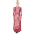 Online Woman Beauty Pink Quarter Sleeve Wrap Maxi Dress View2