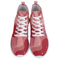 Online Woman Beauty Pink Men s Lightweight High Top Sneakers