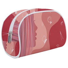 Online Woman Beauty Pink Makeup Case (medium) by Mariart