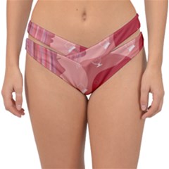 Online Woman Beauty Pink Double Strap Halter Bikini Bottom