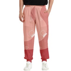 Online Woman Beauty Pink Men s Elastic Waist Pants