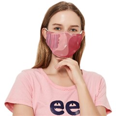 Online Woman Beauty Pink Fitted Cloth Face Mask (adult)