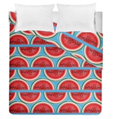 Illustrations Watermelon Texture Pattern Duvet Cover Double Side (queen Size)