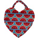 Illustrations Watermelon Texture Pattern Giant Heart Shaped Tote View1