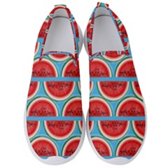 Illustrations Watermelon Texture Pattern Men s Slip On Sneakers