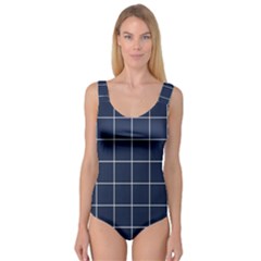 Blue Plaid Princess Tank Leotard  by goljakoff