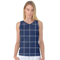 Blue Plaid Women s Basketball Tank Top by goljakoff