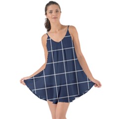 Blue Plaid Love The Sun Cover Up by goljakoff