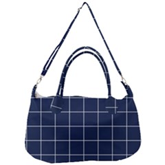 Blue Plaid Removal Strap Handbag by goljakoff