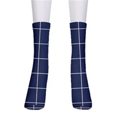 Blue Plaid Men s Crew Socks by goljakoff