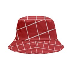 Red Plaid Inside Out Bucket Hat