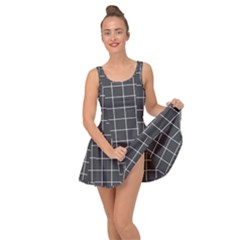 Gray plaid Inside Out Casual Dress