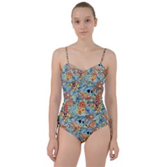 Butterfly and flowers Sweetheart Tankini Set