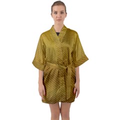 Golden 11 Half Sleeve Satin Kimono  by impacteesstreetweargold