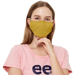 Knitted Pattern Fitted Cloth Face Mask (adult) by goljakoff