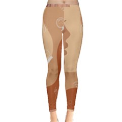 Online Woman Beauty Brown Inside Out Leggings