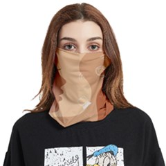 Online Woman Beauty Brown Face Covering Bandana (two Sides) by Mariart