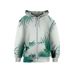 Illustrations Foliage Background Border Kids  Zipper Hoodie by Alisyart