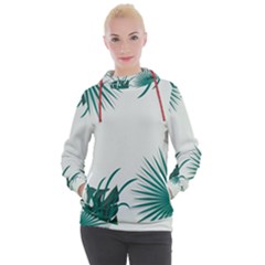 Illustrations Foliage Background Border Women s Hooded Pullover by Alisyart