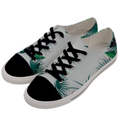 Illustrations Foliage Background Border Men s Low Top Canvas Sneakers