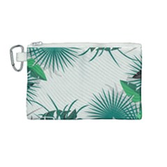 Illustrations Foliage Background Border Canvas Cosmetic Bag (medium) by Alisyart