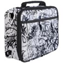 Black And White Graffiti Abstract Collage Full Print Lunch Bag View3