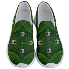 One Island In A Safe Environment Of Eternity Green Men s Lightweight Slip Ons by pepitasart