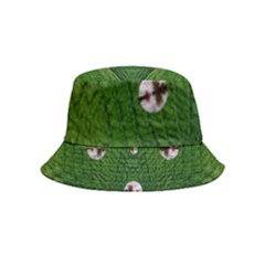 One Island In A Safe Environment Of Eternity Green Inside Out Bucket Hat (kids) by pepitasart