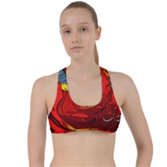 Dragon Metallizer Criss Cross Racerback Sports Bra