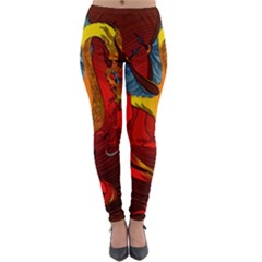 Dragon Metallizer Lightweight Velour Leggings by HermanTelo