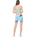 Nature Leaves Plant Background Stretch Shorts and Tube Top Set View2