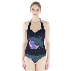 Zodiak Virgo Horoscope Astrology Halter Swimsuit