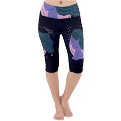 Zodiak Virgo Horoscope Astrology Lightweight Velour Cropped Yoga Leggings