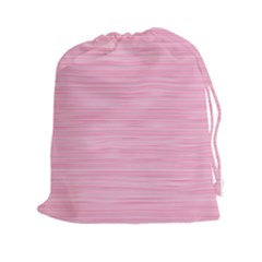 Pink Knitting Drawstring Pouch (2xl) by goljakoff