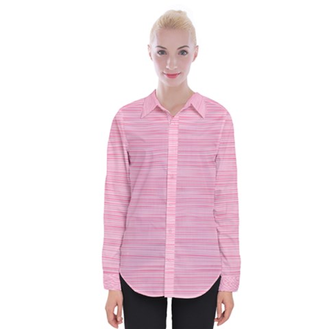 Pink Knitting Womens Long Sleeve Shirt by goljakoff