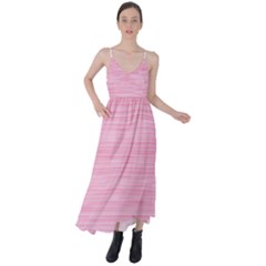 Pink Knitting Tie Back Maxi Dress by goljakoff