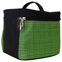 Green Knitting Make Up Travel Bag (big) by goljakoff